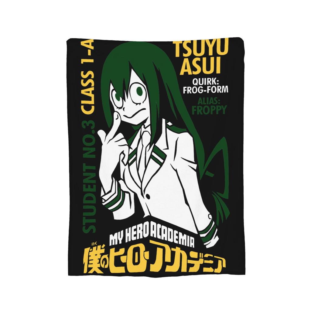 Katsuki Bakugou My Hero Academia Blanket Plush Novelty Warm Throw Blankets for Bedding Lounge Winter,