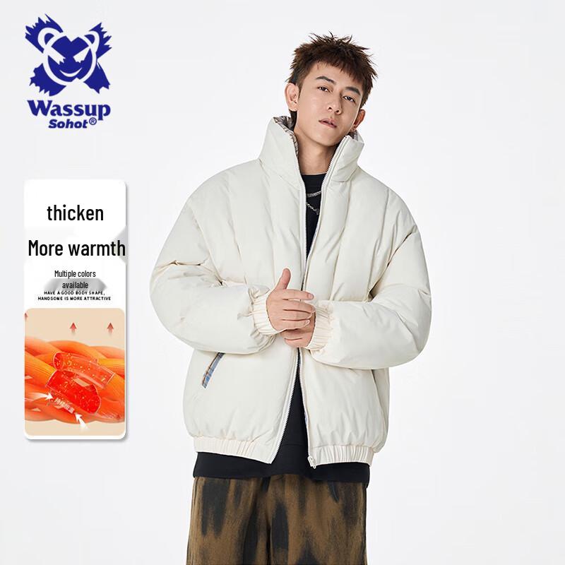 Wassup Sohot Men's Color Block Padded Jacket