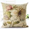 Vintage flowers Linen pillowcase Decorative pillows for sofa Cushion covers home decoration