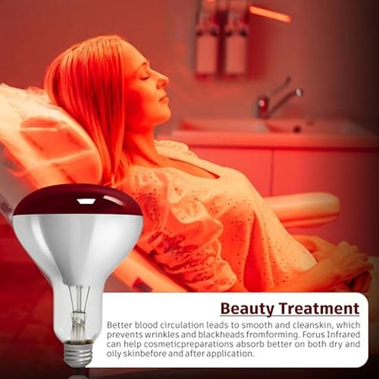 150W Infrared Heat Therapy Bulb, Pain Relief Lamp, 230V  E27 Base, Halogen Light for Muscle Recovery, Joint, and Stiffness, Filament for Medical