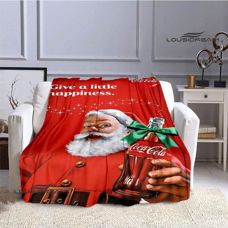 Coke logo printing blanket art decorations children's warm blankets flannel soft and comfortable blankets home travel blankets