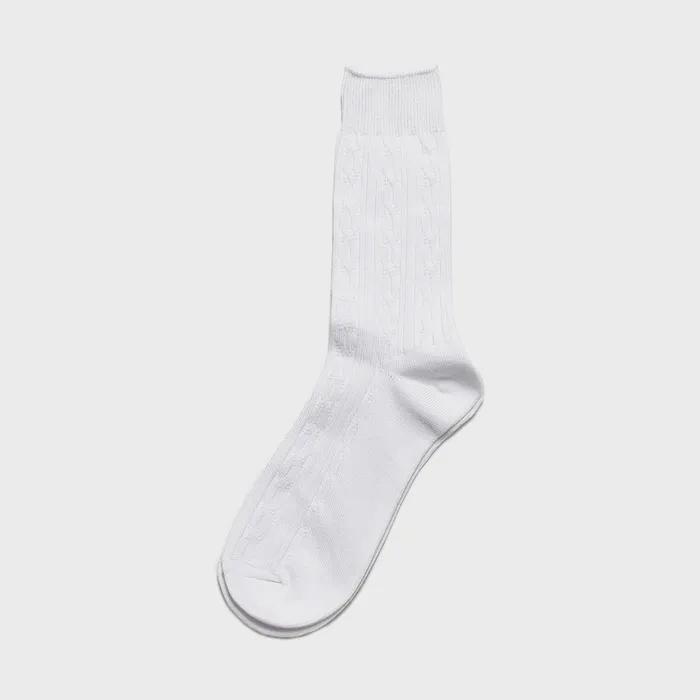[Mono Color 4-Pack] work#basic cable / Basic Cable Fashion Socks