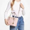 Michael Kors MK Jet Set 27 Classic Zipper Closure Monogram Canvas Shoulder Crossbody Mini Bag Women Bags Pink 35T9GTVT0B-628