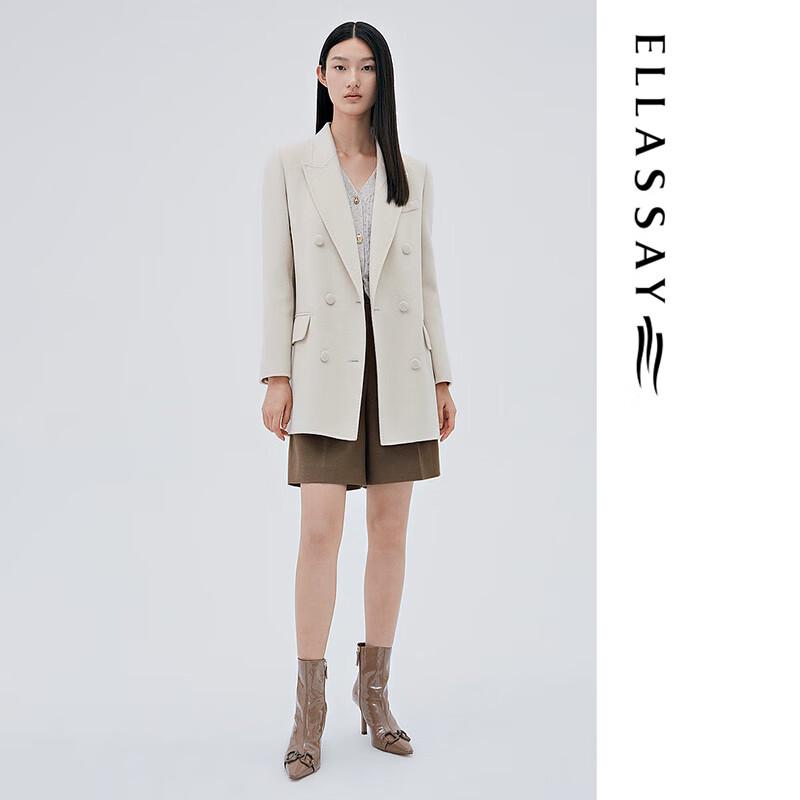 ELLASSAY Women's Loose Wool Blend Coat