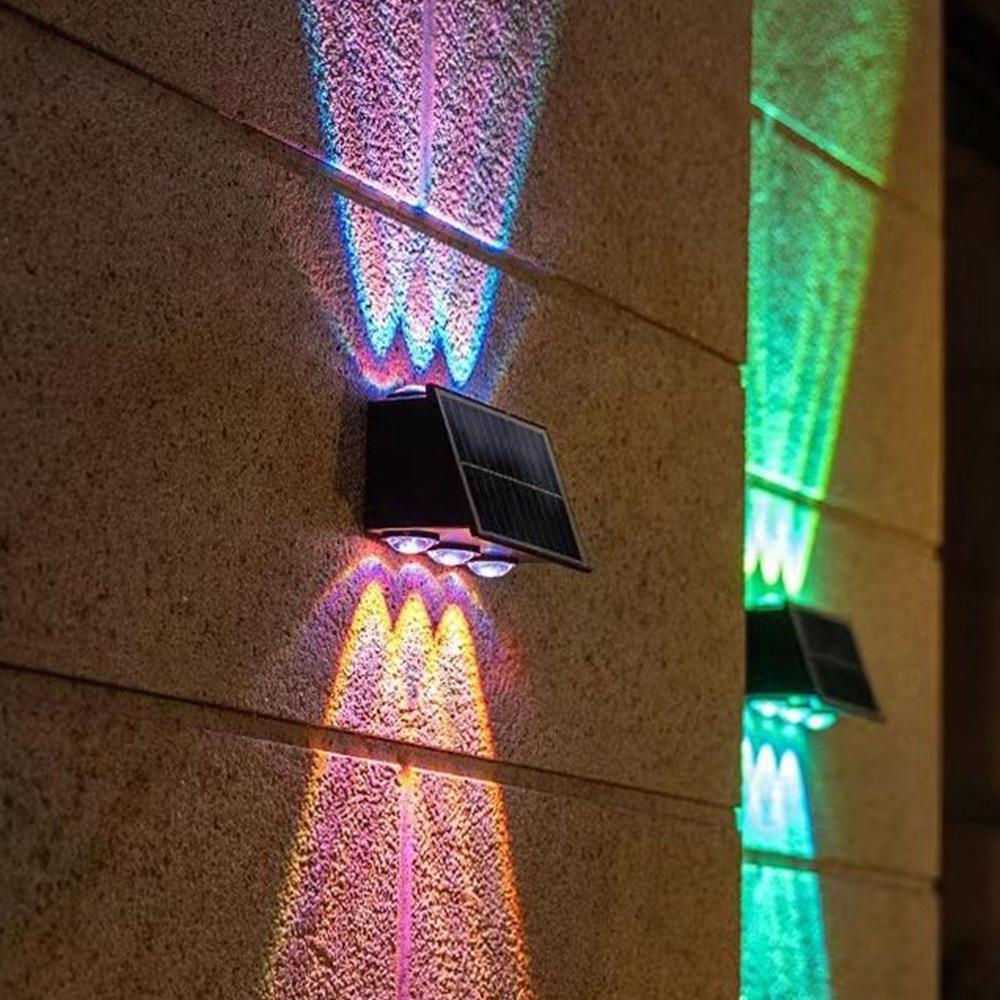 Outdoor Waterproof LED Solar Wall Lamp for Villa and Park Landscaping
