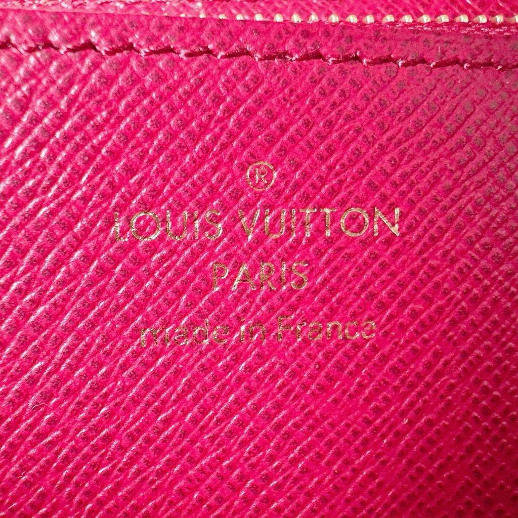LOUIS VUITTON Monogram Zip Around Long Wallet purse Monogram canvas Brown M60017 Used