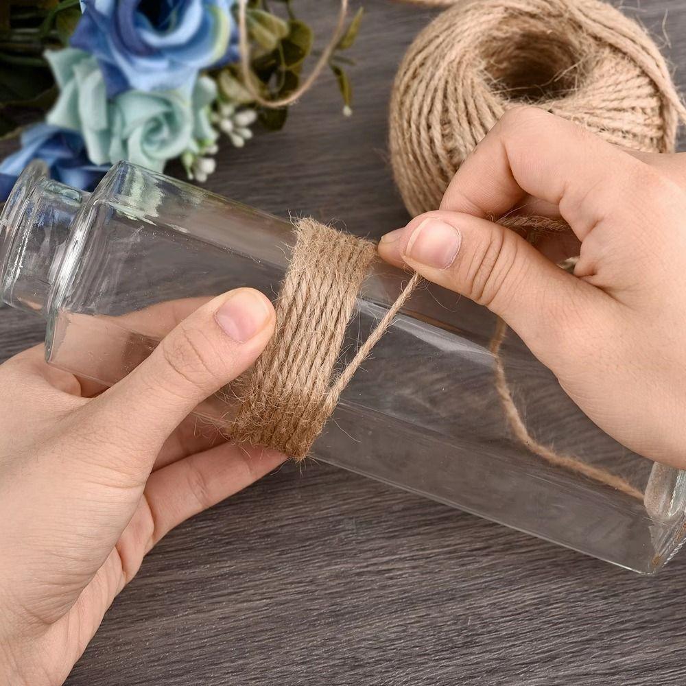 Eco-Friendly Rustic Jute Twine 2/3/4/5/6/14mm Handmade Jute Rope Reusable DIY Macrame Cord Textile Decor