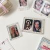 Clear Acrylic Photo Card Holder Water Ripple Picture Frame Photo Display Stand  Desktop Display