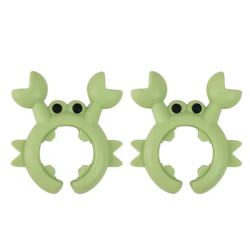 4/1/2PCS Silicone Spatula Rack Small Crab Anti Scalding Overflow Pot Clip Spoon Holder Clip Universal Shovel Rack Kitchen Gadget