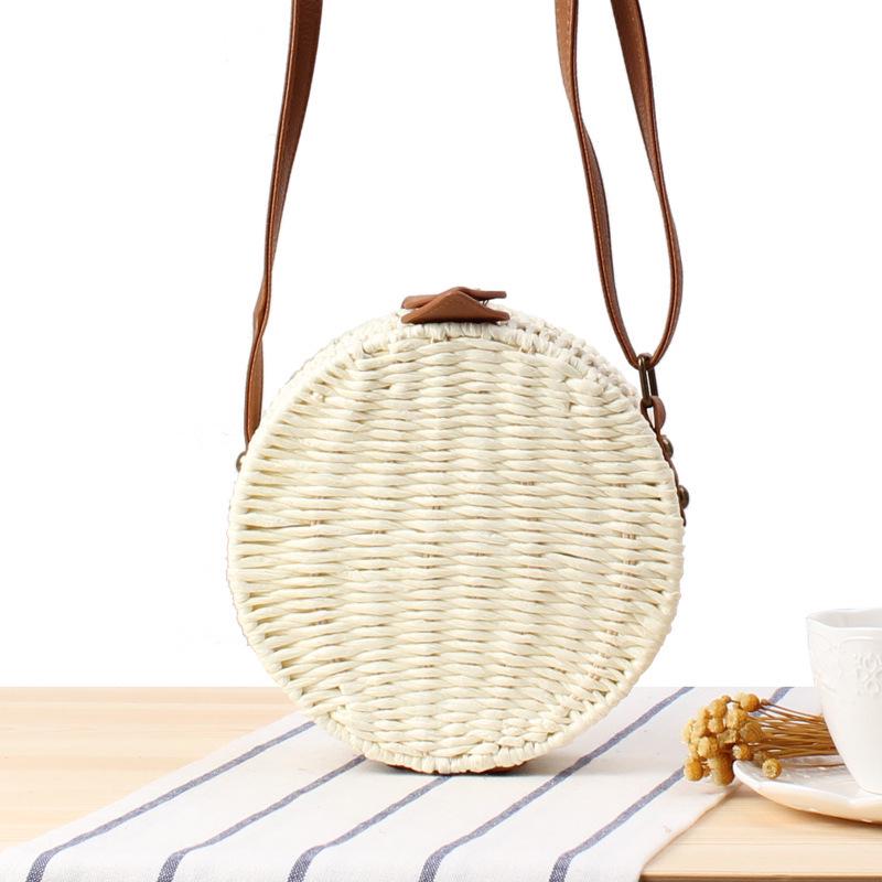 

Women s Versatile Woven Crossbody Bag - Perfect for Daily Use, Commutes, and Beach Vacations білий