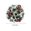 PVC Christmas Wreath Artificial Garland Decorations Household Decor Wall Door Flowers Hanging Ornaments Xmas Garlands