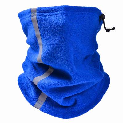 Winter Fleece Neck Warmer Reflective Neck Gaiter Skiing Windproof Ski Neck Gaiter