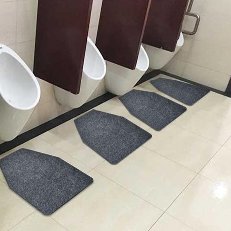 Slip Resistant Absorbing Bathroom Mat For Male Urinal Durable Polyester Fiber Easy Cleaning Floor Protectors Urinal Rug