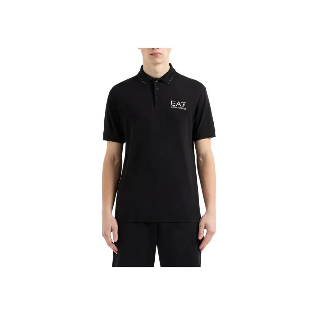 Emporio Armani EA7 Slim Fit Short Sleeve Polo Shirt Men tops Black 7M000300-AF13739-UC001