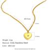 Dreamidea Gold Plated Stainless Steel Heart - Shaped Locket Necklace with Zircon Accent Romantic Jewelry