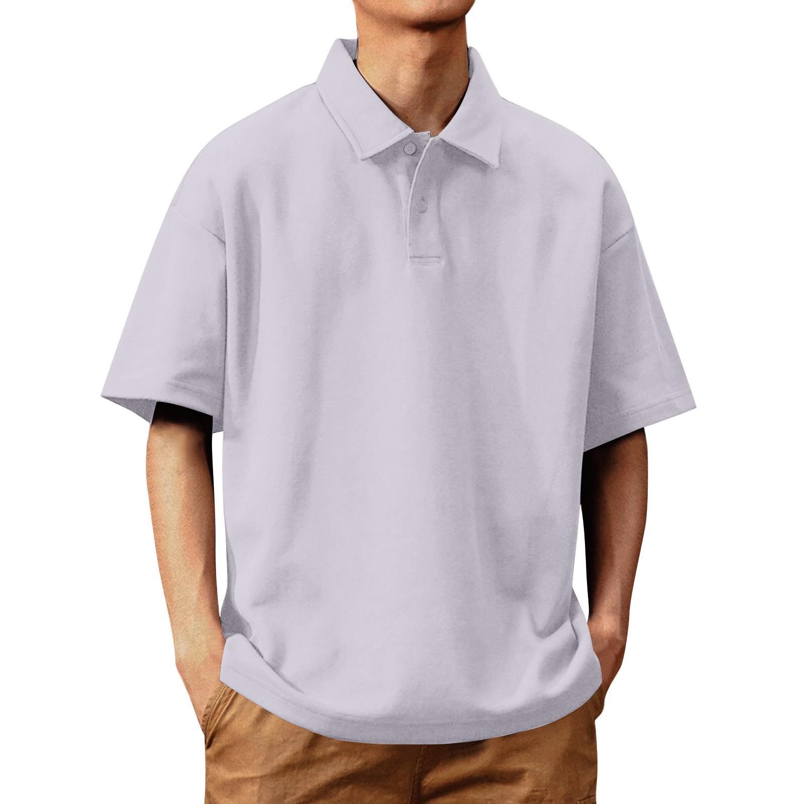 

Мужская рубашка Суперлегкая повседневная мужская одежда с коротким рукавом XL белый