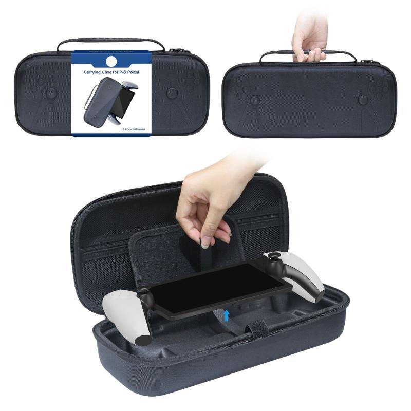 Storage Bag Travel Case for PS Portal Anti-Scratch Waterproof Game Machine Host Handbag Protector Case with Inner Pocket