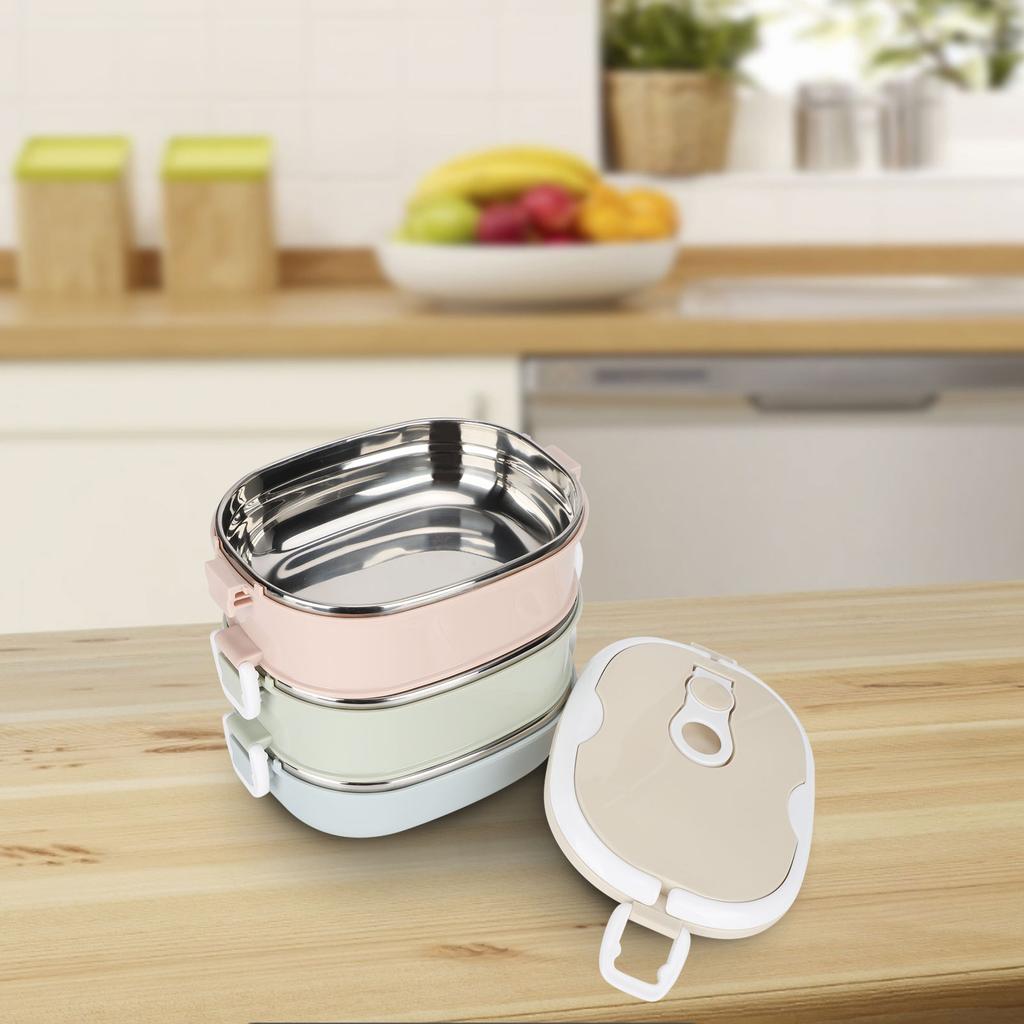 Lunch Box Lunch Box Portable Stainless Steel Food Container for Student Children Work Kitchen Utensils Stainless Steel Lunch Box