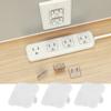 50pcs 2 Prong Child Safety Socket Cover  Security Electrical Protector Safety Cap Transparent