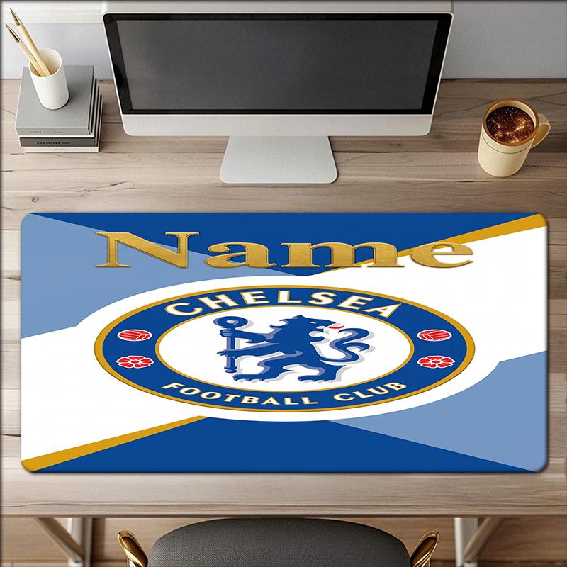 Custom Name Chelsea Football Club Theme Mouse Pad Non Slip Rubber Base Multifunctional Office Home Decor Perfect For Workspace Personalization