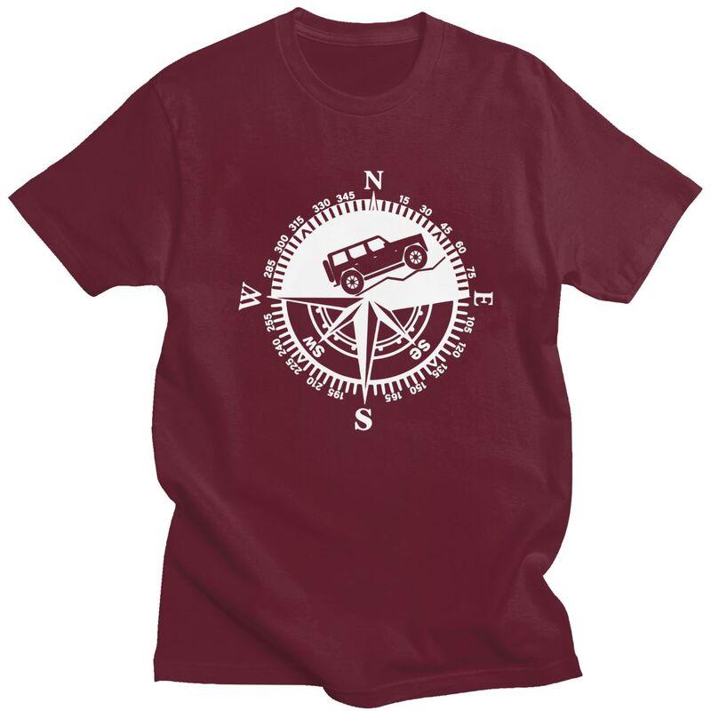 Custom Classic Adventure Offroad Mountain Compass T Shirts Men ShortSleeve Tshirts Streetwear Tee Slim Fit Tshirt Merch