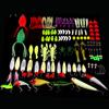 Fishing Lure Kit Minnow Metal Hooks with Box Fishing Lure Set Artificial Soft Baits Set Bait Tackle Kit Fishing Gear Accessories
