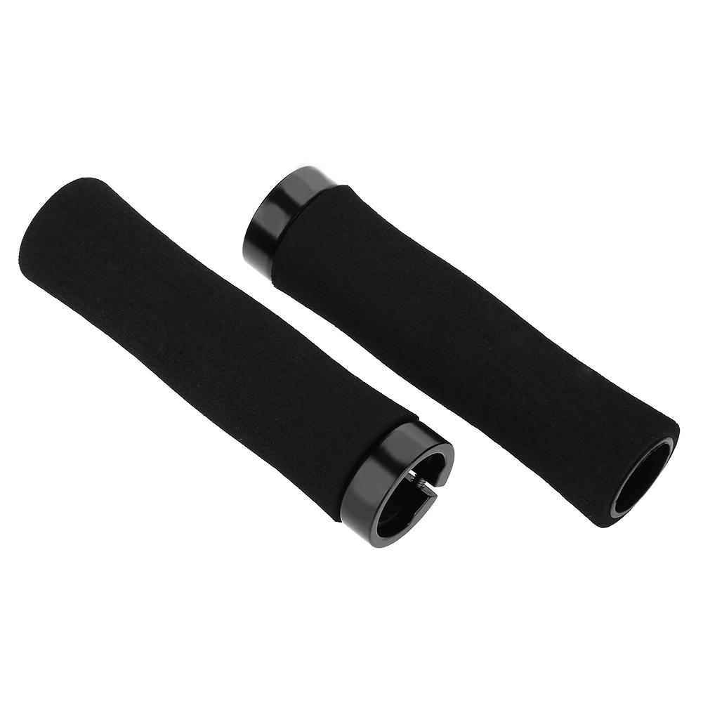 1 Par Punhos de Guidão de Ciclismo Ponta de Guidão Trava para Bicicleta Acessório (Preto)