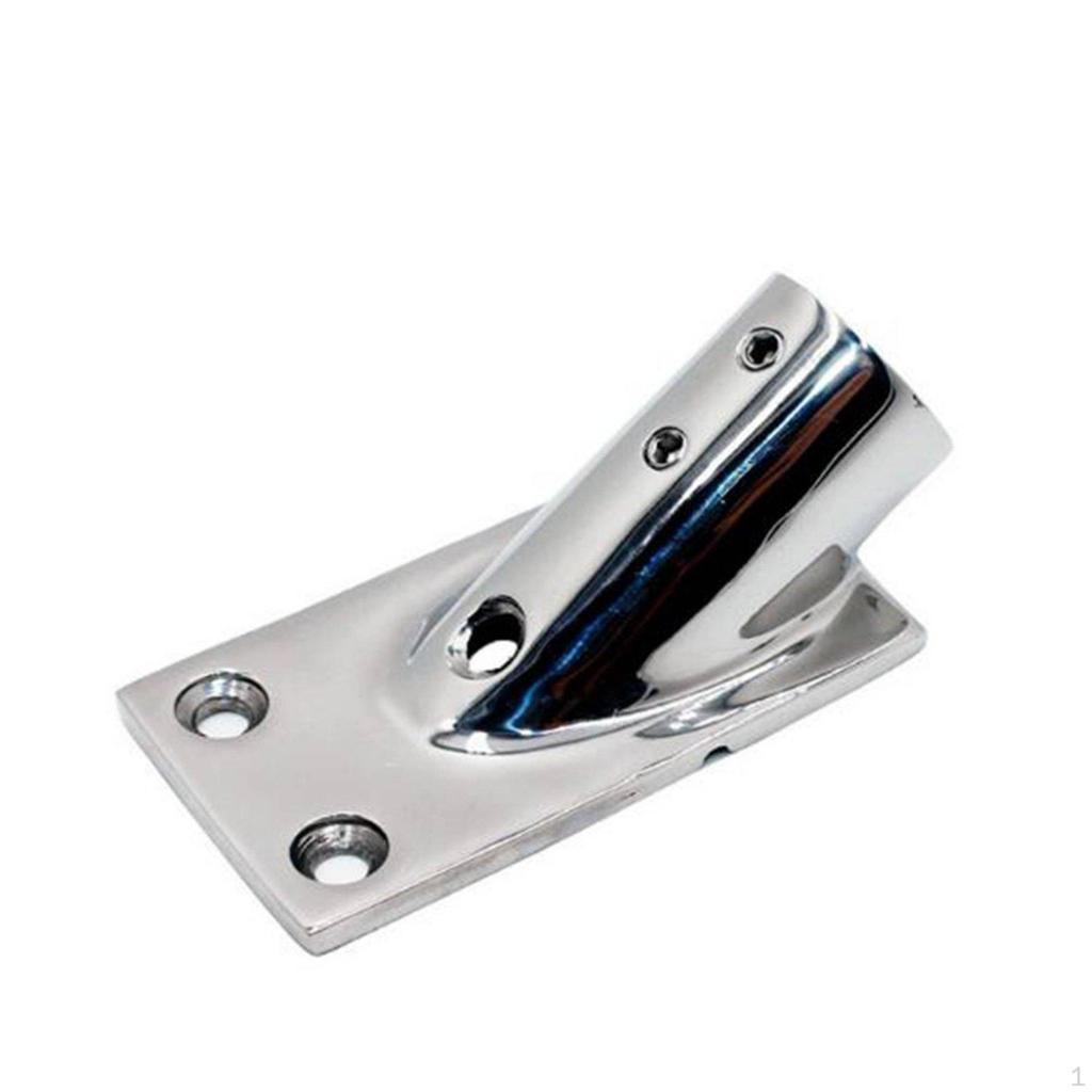 316 Stainless Steel Square Tube Base, Deck Railing Bracket, Marine Hardware, Yacht Fitting