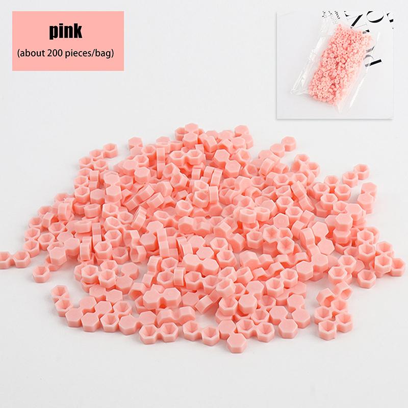 

200 шт. Алмазные чашки для клея для наращивания ресниц, Замедлитель, Держатели пигмента для тату-клея, Лоток для наращивания ресниц, Инструменты розовый