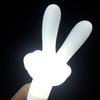 LED Foam Glow Sticks Finger Shaped Bulk Glow Sticks 3 Lighting Modes Gesture Party Supplies Battery Powered Fluorescent Light Props for Parties