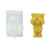 3D Eyecover Bear Shape Candle Silicone Mold for DIY Hand-made Candle Ornaments Mould Handicrafts Making Tool Baking Mold