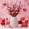 Heart-Shaped Artificial Heart Flowers DIY Vase Festive Atmosphere Love Bouquet Simulation Fake Flower Valentine's Day