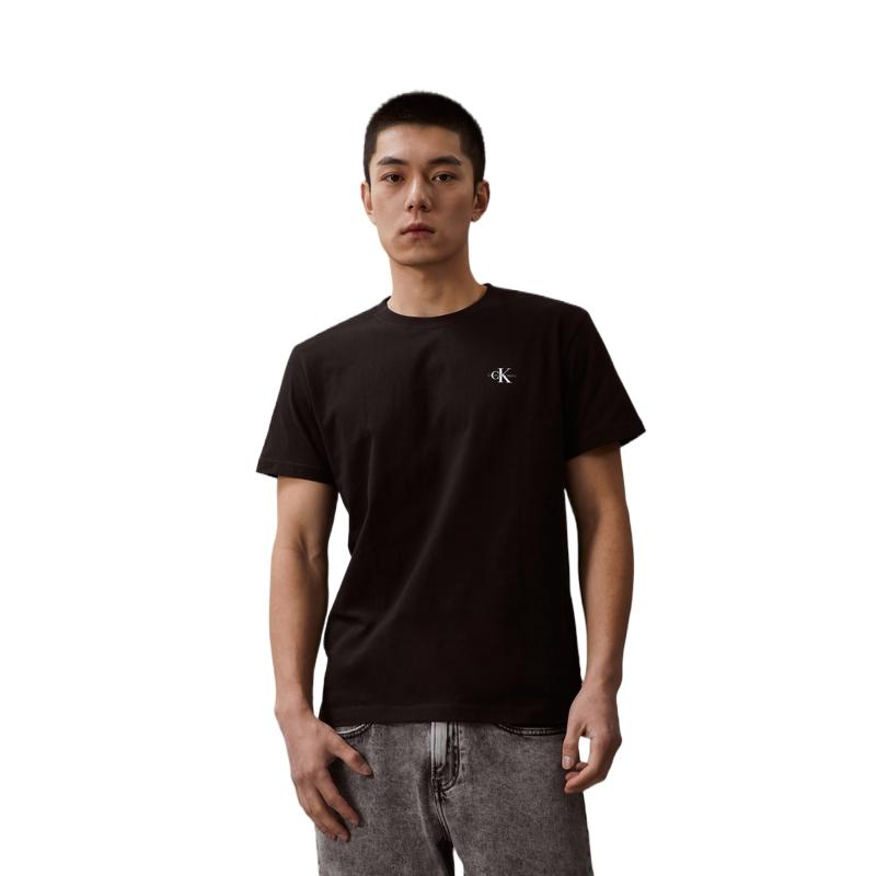 Calvin Klein Letter Pattern Round Neck Loose Short Sleeve Drop Shoulder T-Shirt Men T-Shirts J320199BEH