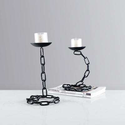 Metal Candle Holder Vintage Chain Candlestick Chain Candlestick Entangle Candle Stick Holder Home Decoration Accessories
