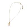 European-American Minimalist Snake Necklace: Versatile Stainless Steel Pendant with Retro Texture