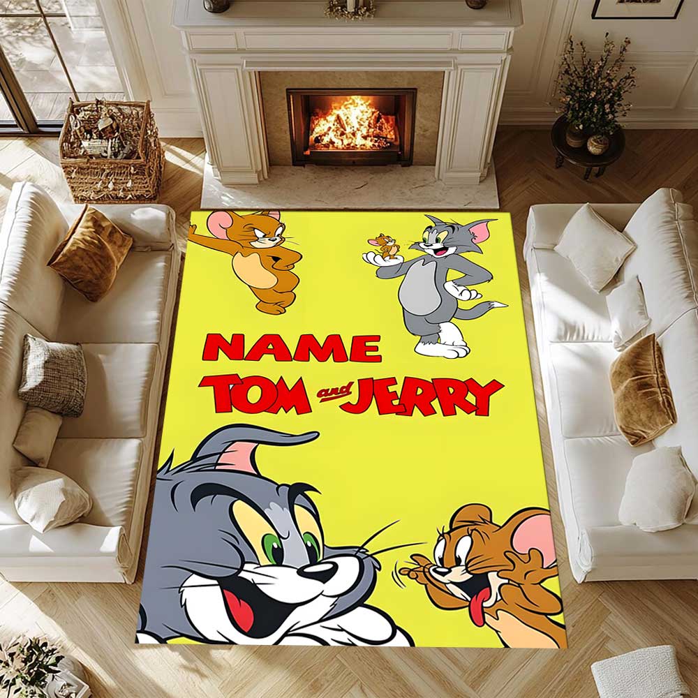 Warner Bros. Lavori (16) Personalizza il tuo tappeto con nome, cuscino per sedia da ufficio, regalo per camera da letto, soggiorno di casa.