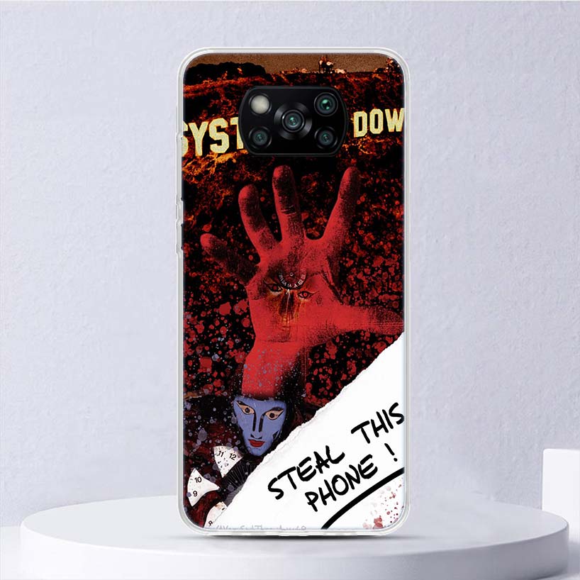 System Of A Down Soft Case For Xiaomi Poco X7 X6 X5 X4 X3 Nfc F7 Ultra F6 F5 Pro Phone Cover F4 Gt F3 M5S M4 M3 M5 M6 Coque