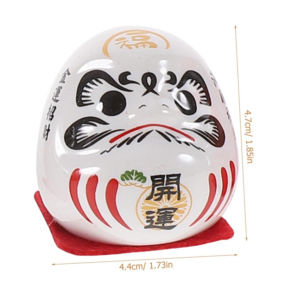 Holibanna 1 Set Daruma Daruma Lucky Red Daruma Wealth Daruma Mini Small Japanese Bronze Ceramic Eggs, Figurines, Daruma, Ornament, Statue, Tumbler,