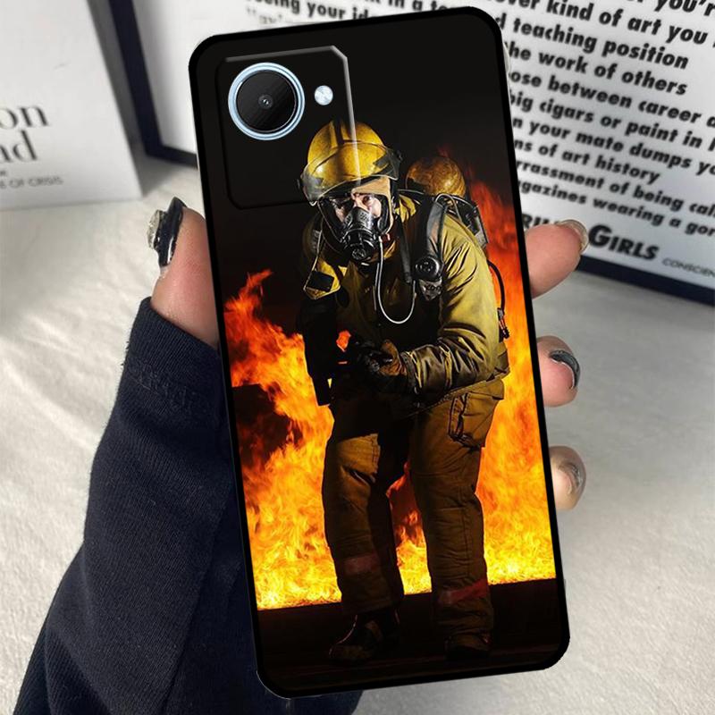 

Fire Fighter Hero For Realme C55 C75 C67 C63 C51 C61 C53 C35 C65 C71 11 12 13 14 Pro Plus GT6 GT7 15 Pro Case Realme 10 Pro Plus