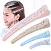 Printed Candy-colored Side Hair Clips Sweet Flower-shaped Hair ClipsBack of The Head Clipsand Forehead Bangs Clips