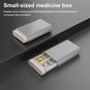6 Grids Rectangle Medicine Box Pill Organizer Dustproof Compact Portable Small Airtight Pill Carrier Case Tablet Holder