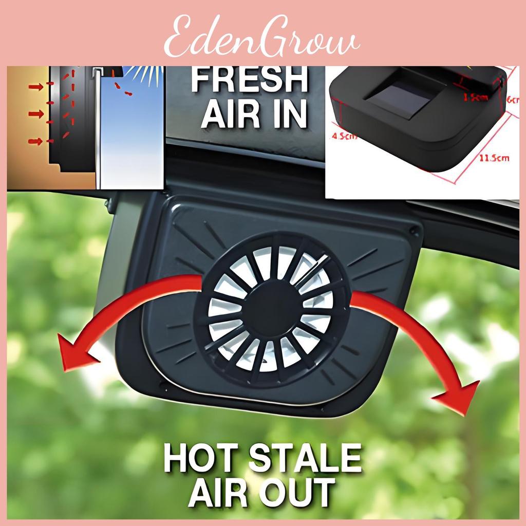 Car Powered Solar Window Windshield Auto Air Vent Cooling Fans System Tools