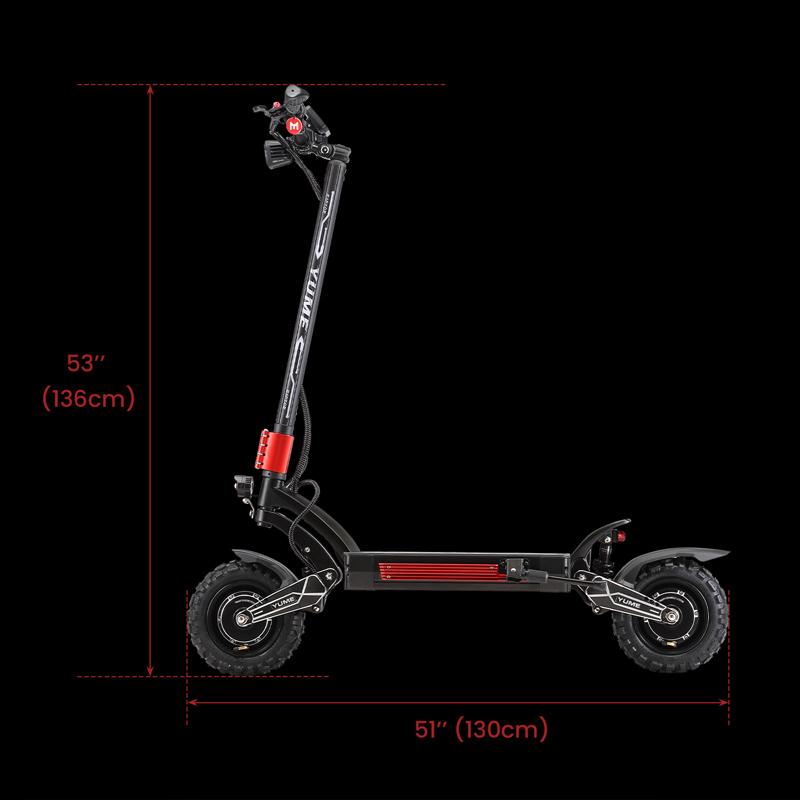 YUME Raptor Electric Scooter 6000W Dual Motors 60V eScooter 11 Inch Tires Max Speed 80KM/H Max Range 96KM NFC Electric Scooter