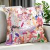 Anime Maebashi Witches Cushion Cover Cushion Cover Set 4Pcs 50X50 45X45 40X40 Pillowcase Decorative Sofa Home Decor