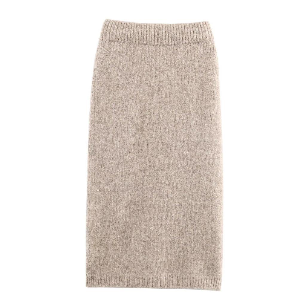 UC&ZA Women's Jacquard Knit Cardigan & Midi Skirt Set with Belt