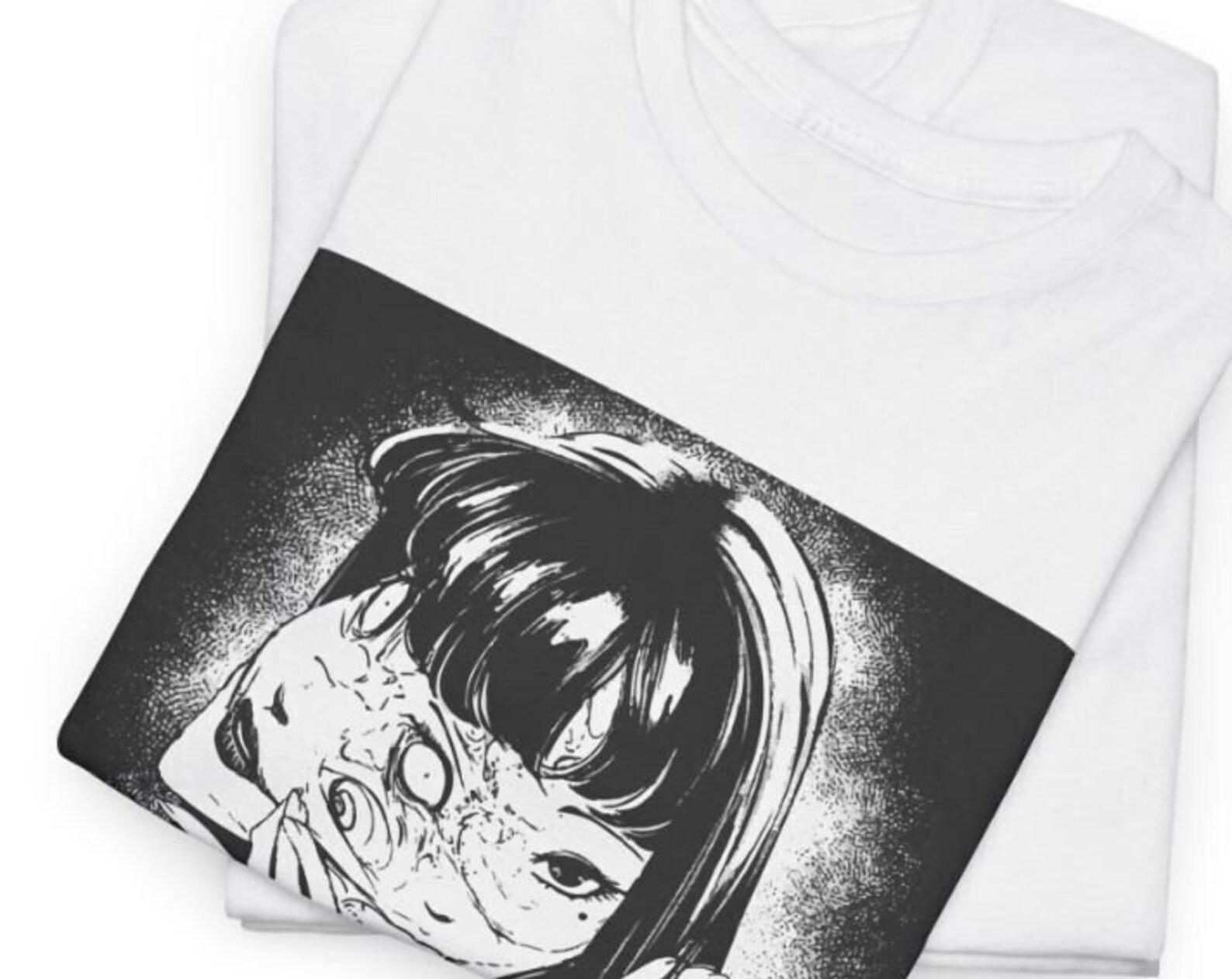 Creepy Girl Eyes, Spiral Horror Manga Shirt Horror Lovers Manga Unisex T shirt, Anime Merch L