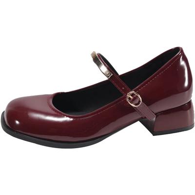 Fashion 2025 New Round Toe Sandals Ladies Hollow Beach Elegant Shoes Shoes Women's Leather High Pumps Mary Janes Heels Female Footwear
