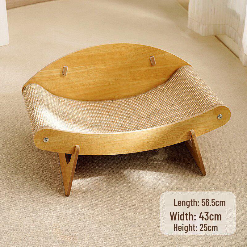 Large Cat Scratching Board & Lounge Chair - Durable Sisal, Scratch-Resistant Cat Bed & Sofa Protector Toy