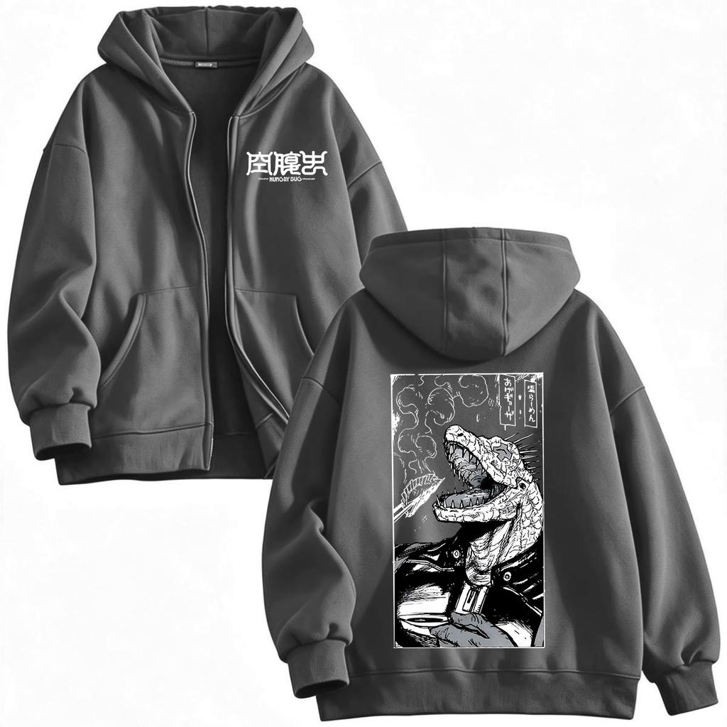 Anime Dorohedoro Hungry Bug Kaiman Zipper Hoodies Men Women Clothing Fashion Zip Up Hooded Sweatshirt Long Sleeves Jackets Caots