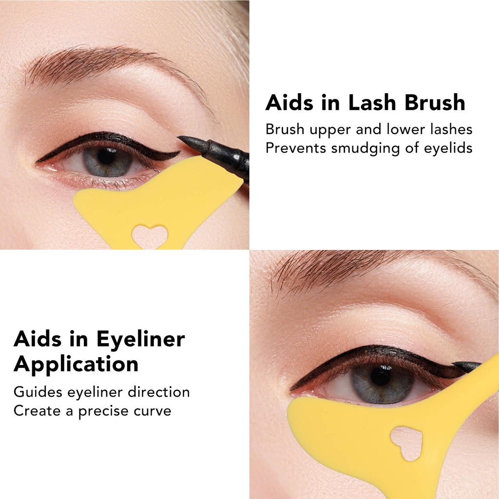 Aid Reusable Silicone Eye Makeup Tool with Cream Applicator for Eye Shadow Mascara Drawing